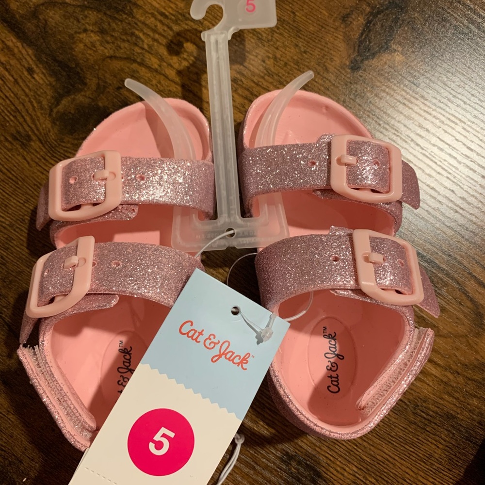 Buy 1 get one 50% off kids shoes
Cat & Jack Glittery Pink Kids Sandals